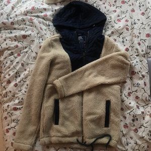 Hooded Sherpa Windbreaker